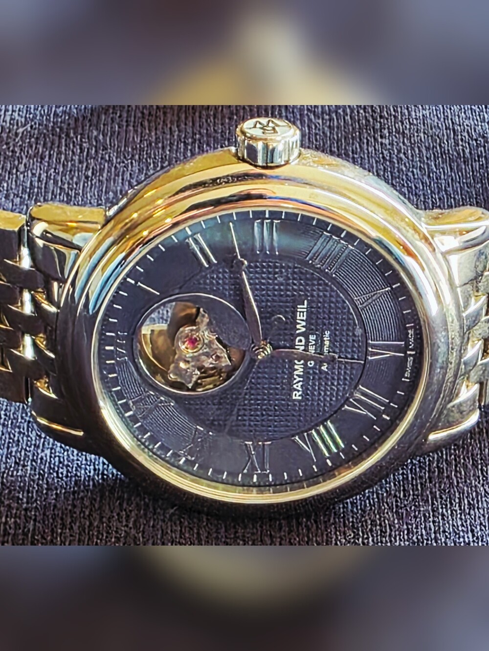 Raymond Weil Maestro Automatic Blue Dial Men's Watch 2827-ST-00508